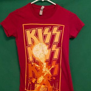 KISS Rock and Roll Red Kid's T-shirt Short Sleeve